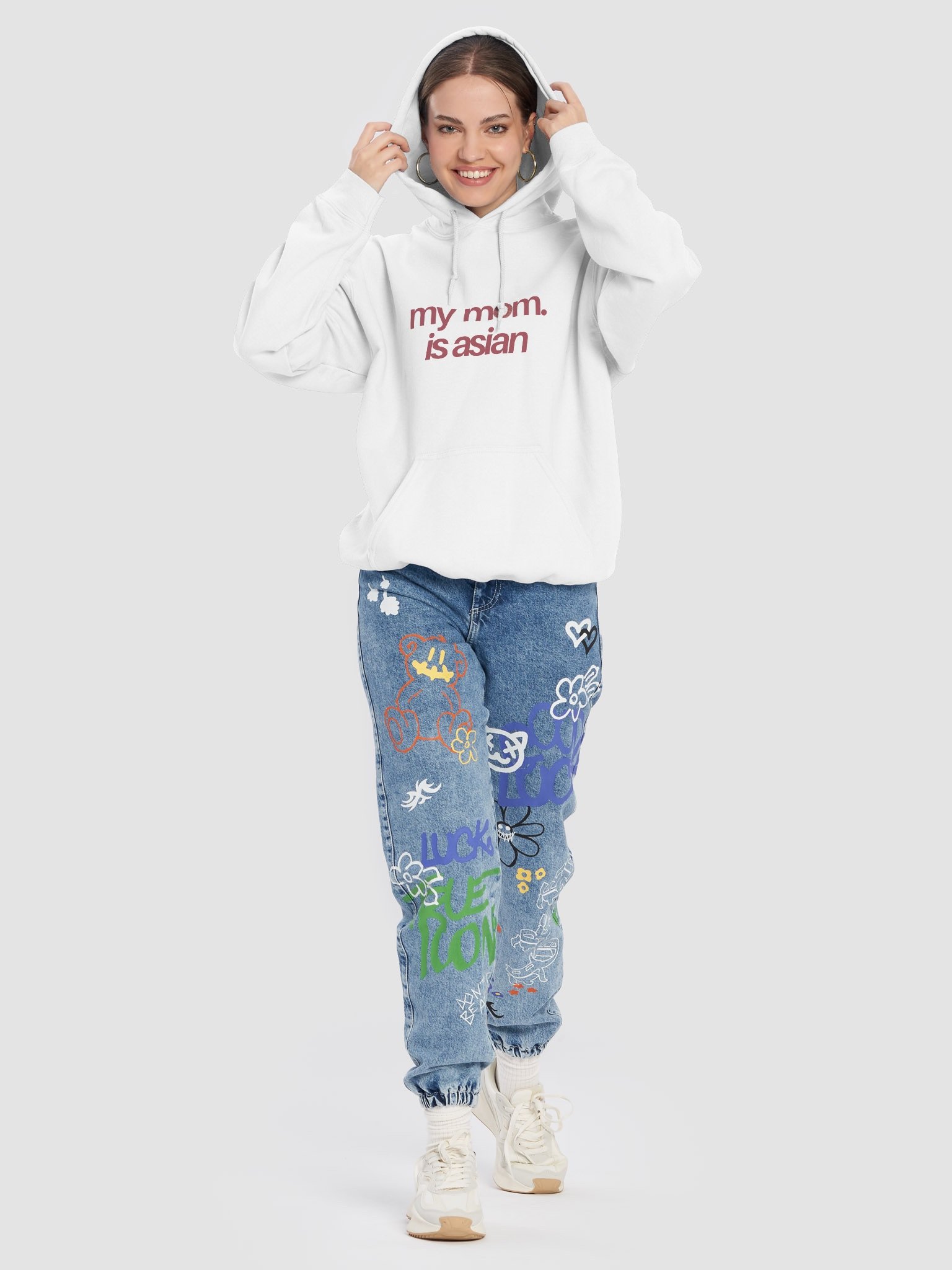 Asian Mom Floral Hoodie product image (2)