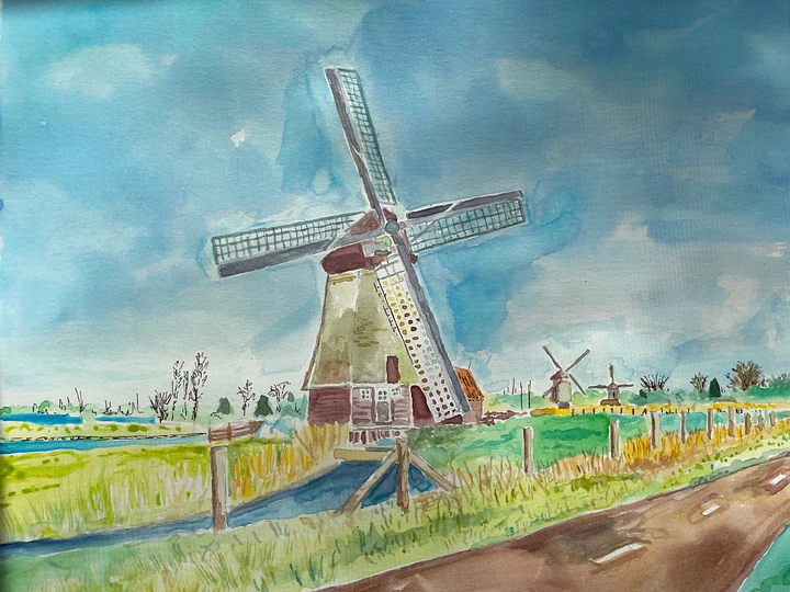 Windmills in Alkmaar, Netherlands product image (1)