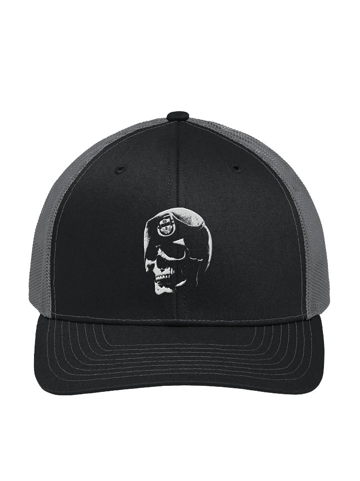 Skull Beret Subdued Trucker Hat product image (2)