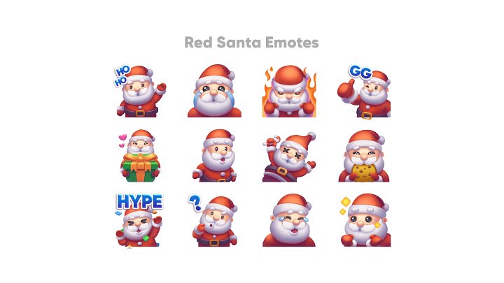 Santa Emotes 12-Pack product image (2)