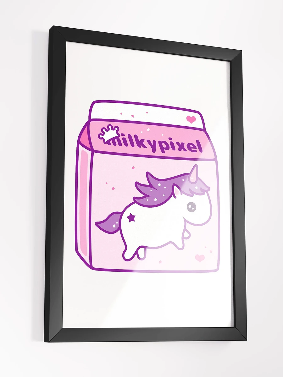 Milky Pixel Logo Framed High-Quality Matte Poster product image (17)