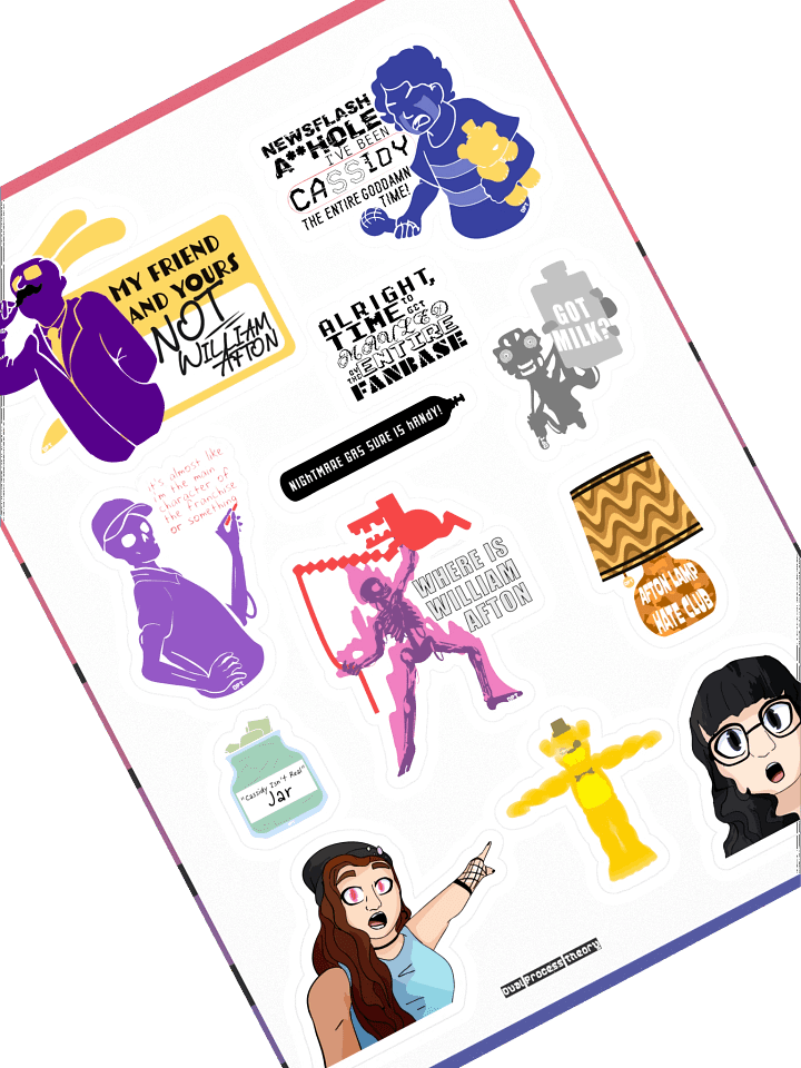 FNAF/DPT - In Joke Sticker Sheet product image (1)