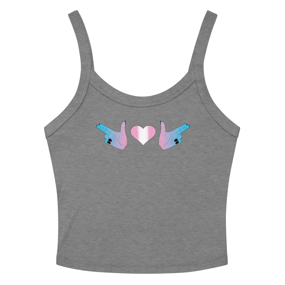 Finger Guns (trans flag) Crop Tank product image (2)