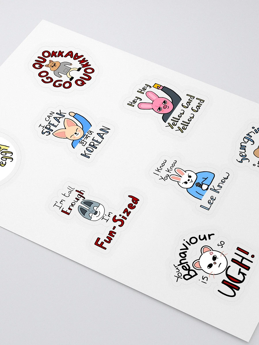 Skzoo quotes sticker sheet product image (2)