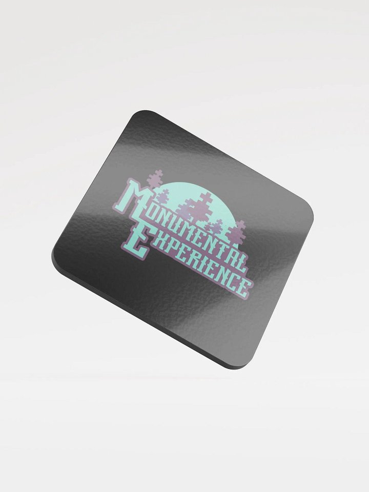 Monumental Experience Black Glossed Cork Coaster product image (1)