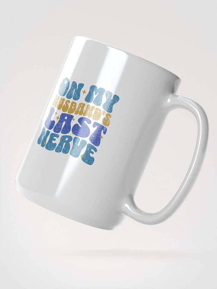 On My Husband’s Last Nerve Bold 70s Style Mug product image (2)