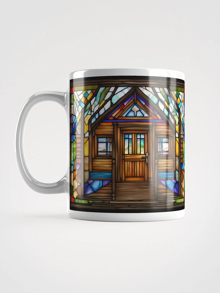 #001 Stained Glass Style Log Cabin Mug product image (11)