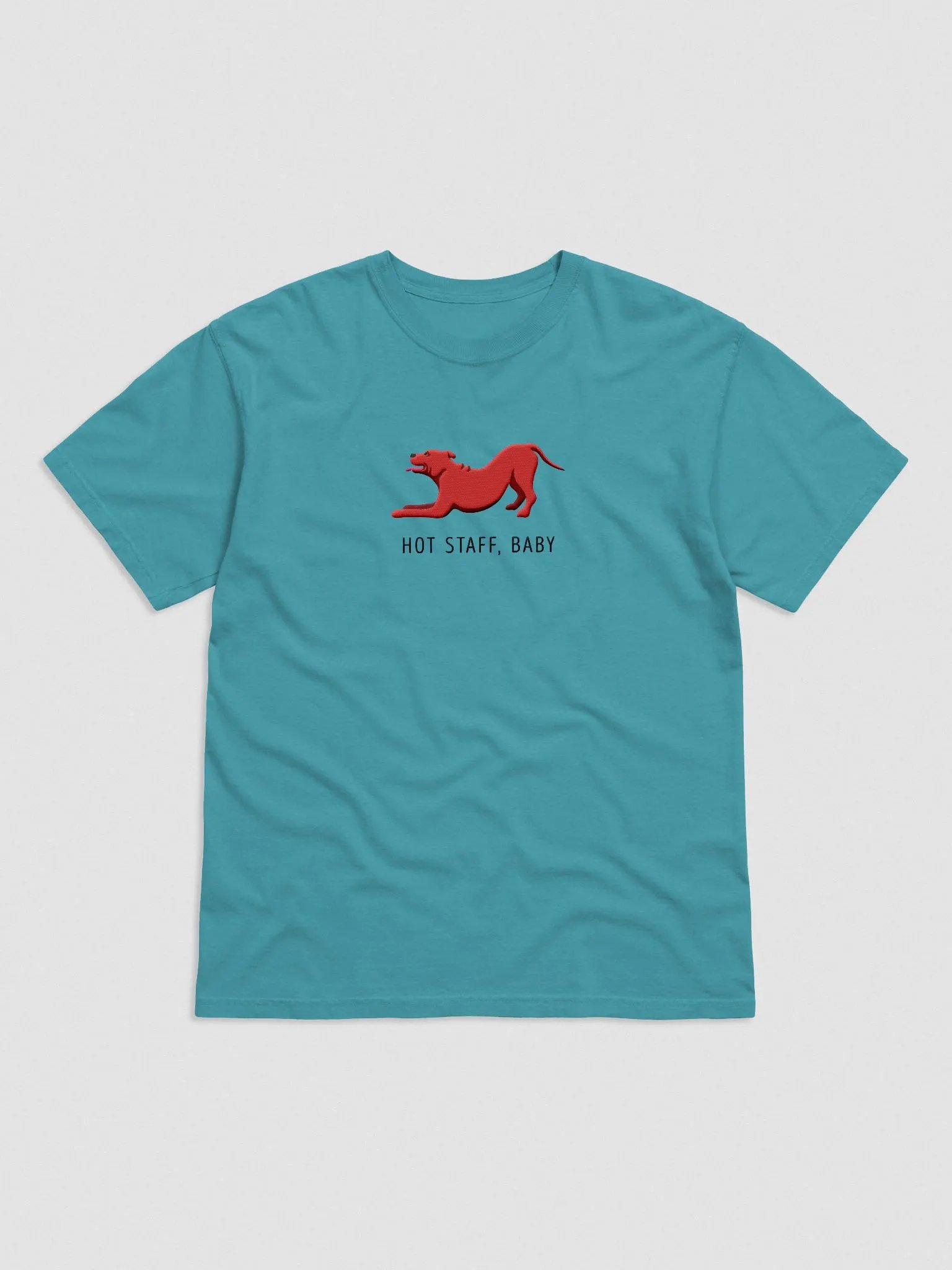 Hot Staff, Baby T-Shirt(Embroidered) of a Staffordshire Terrier(Red) product image (4)