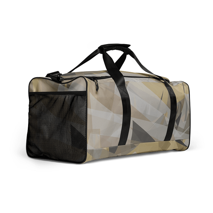 Fragmented Earth Tones Duffle Bag product image (2)