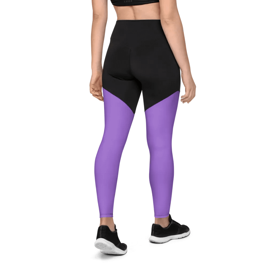 Plain Color Amethyst Sports Leggings product image (2)