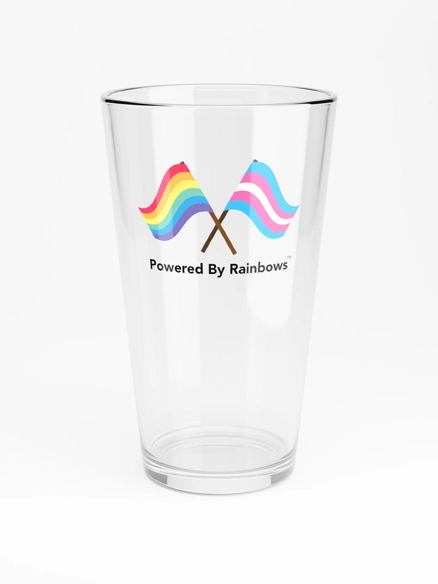 Powered By Rainbows Pint Glass product image (3)