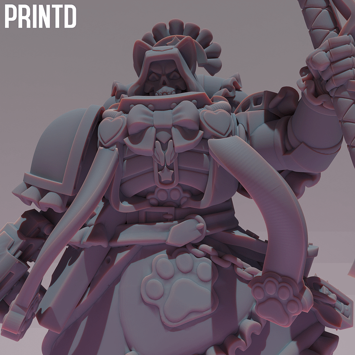Maid Soldiers Religious Leader - Grimdark Future Maid Space Warriors Multipart Resin Model Building Kit Meme Funny Models product image (1)