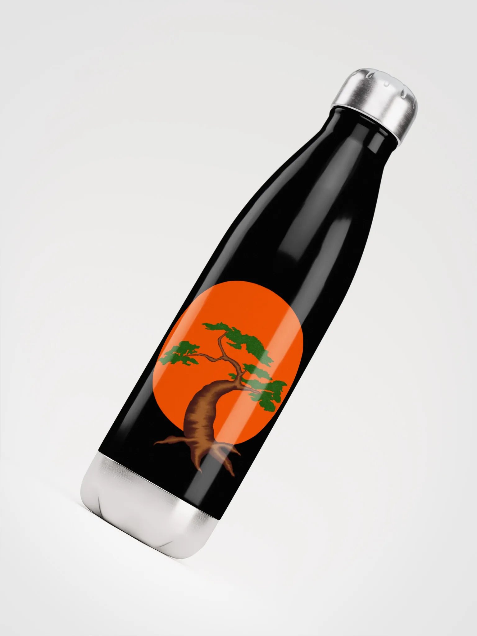 Bonsai Sunset Tree Stainless Steel Water Bottle product image (4)