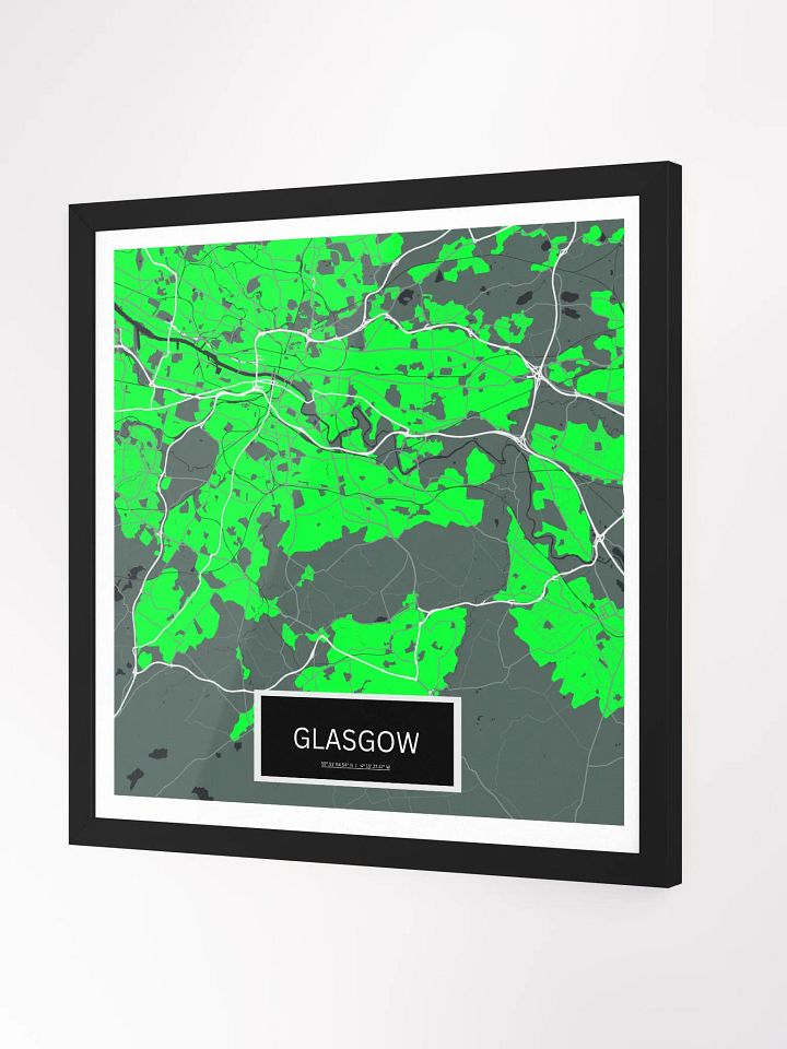 Framed Square Glasgow Art Maps product image (2)