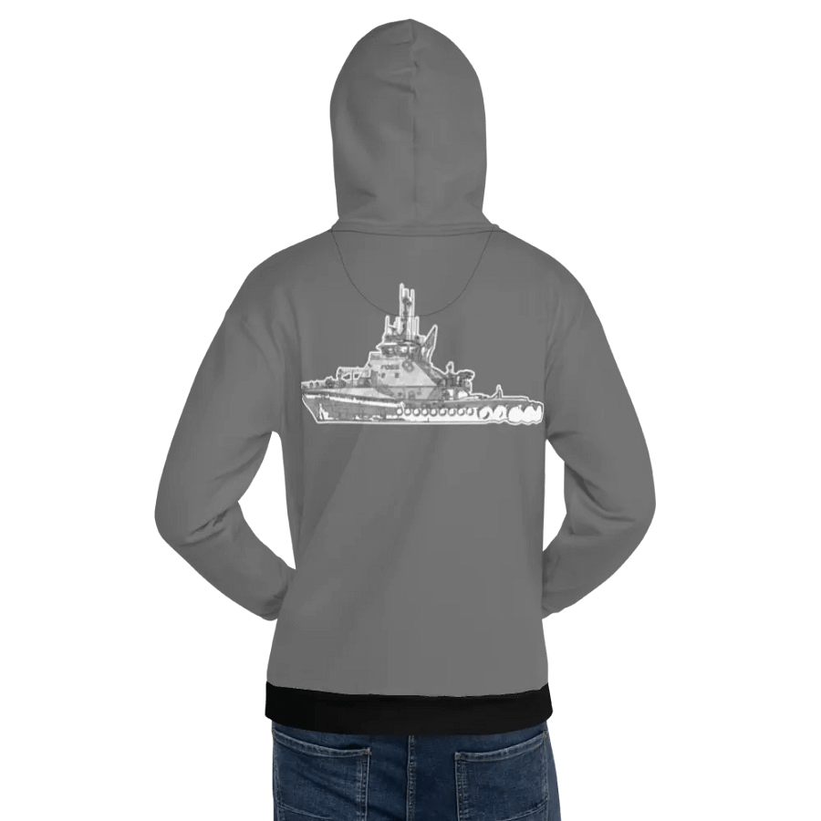 Gray Foss tug Sketch Hoodie product image (12)