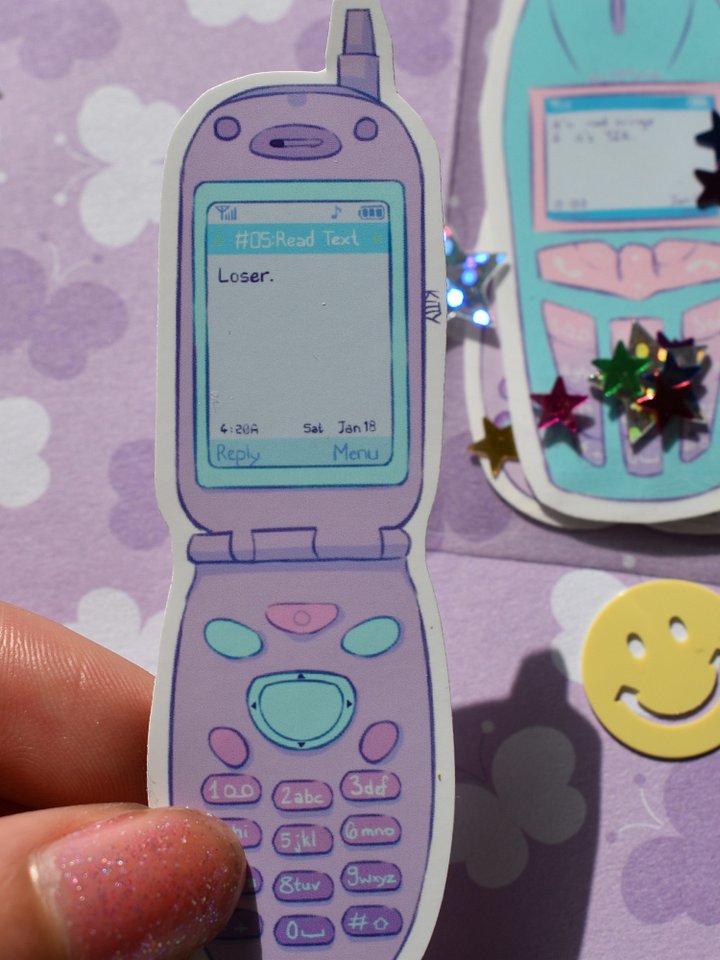 Y2K Phones | Vinyl Sticker Pack product image (2)
