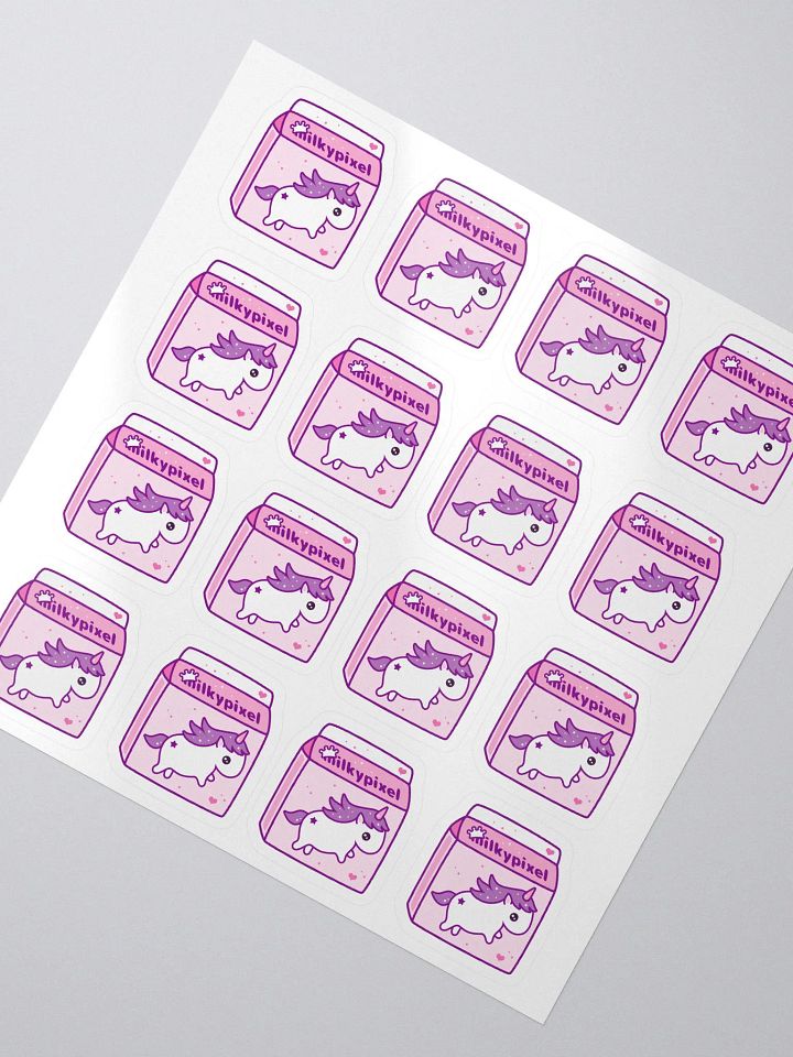 Milky Pixel Logo Stickers product image (2)