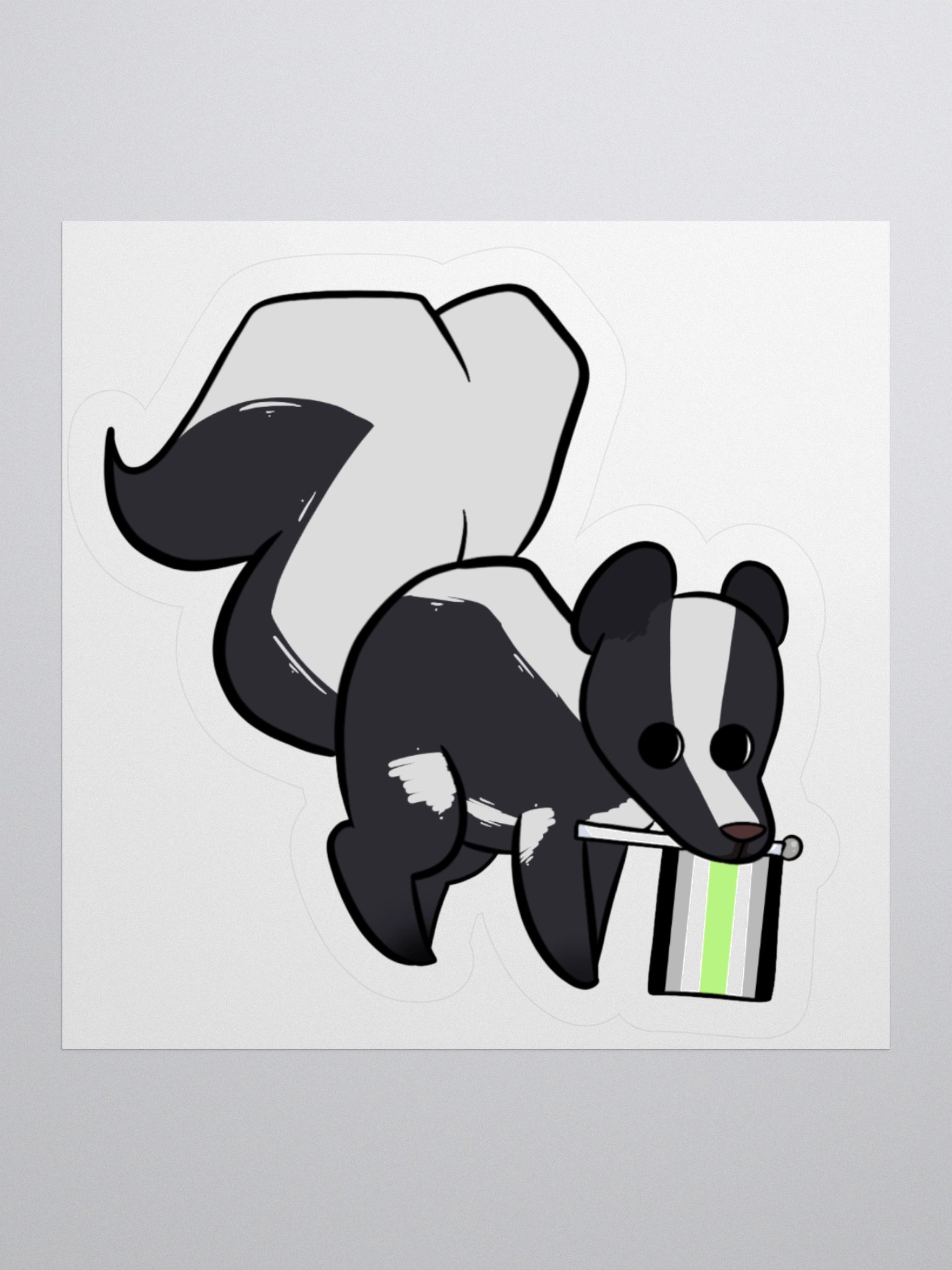 Agender Skunk Sticker product image (4)