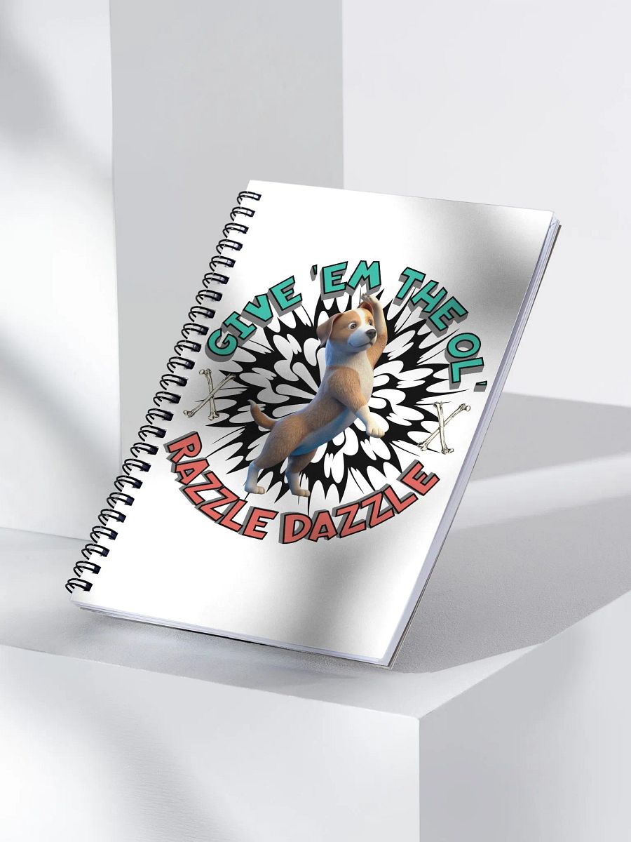 Razzle Dazzle Dog Dynamic Spiral Notebook product image (2)
