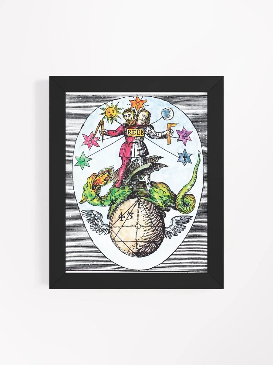 Hermes Trismegistus REBIS, Alchemy Art Print, Occult Wall Art, Ancient Poster, Magick Illustration, Sacred Geometry Decor, Esoteric Home Decor, Color Print product image (109)