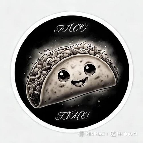 Taco Time has landed! 🌮✨ This playful masterpiece captures the joy of a perfect bite—complete with steam and a cheeky grin. 
...