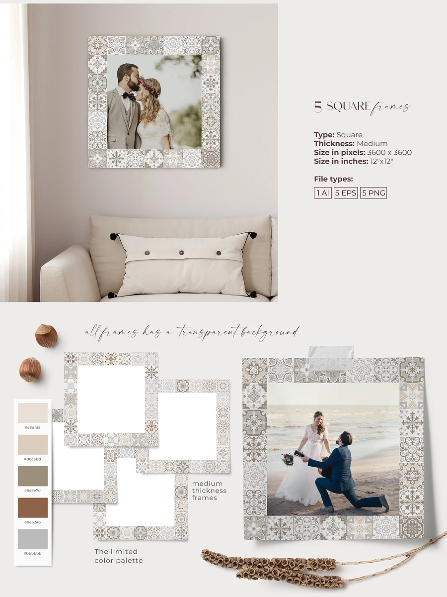 Spanish Charm - Mediterranean Vector Tiles Collection product image (7)