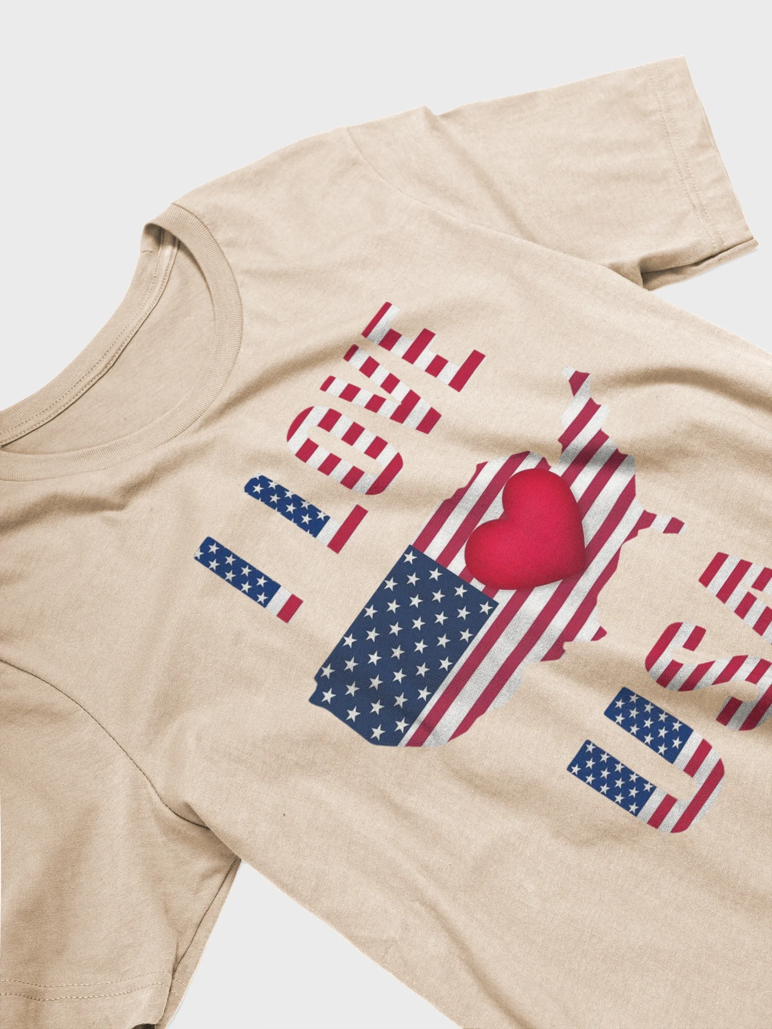 Patriotic Love Map T-Shirt product image (66)