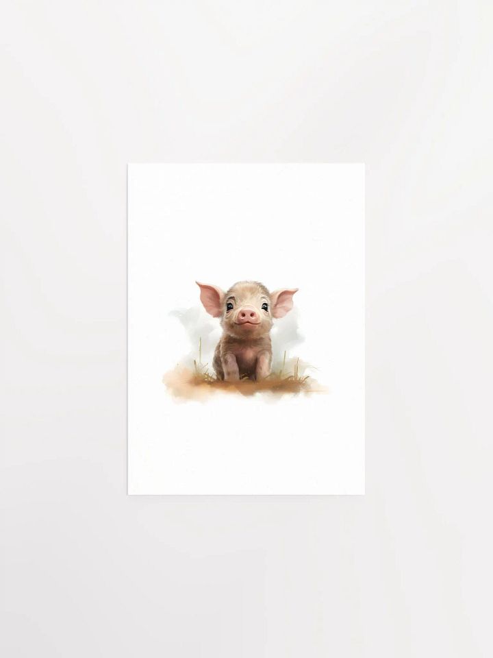 Cute Pig - Farm Animal Print product image (2)