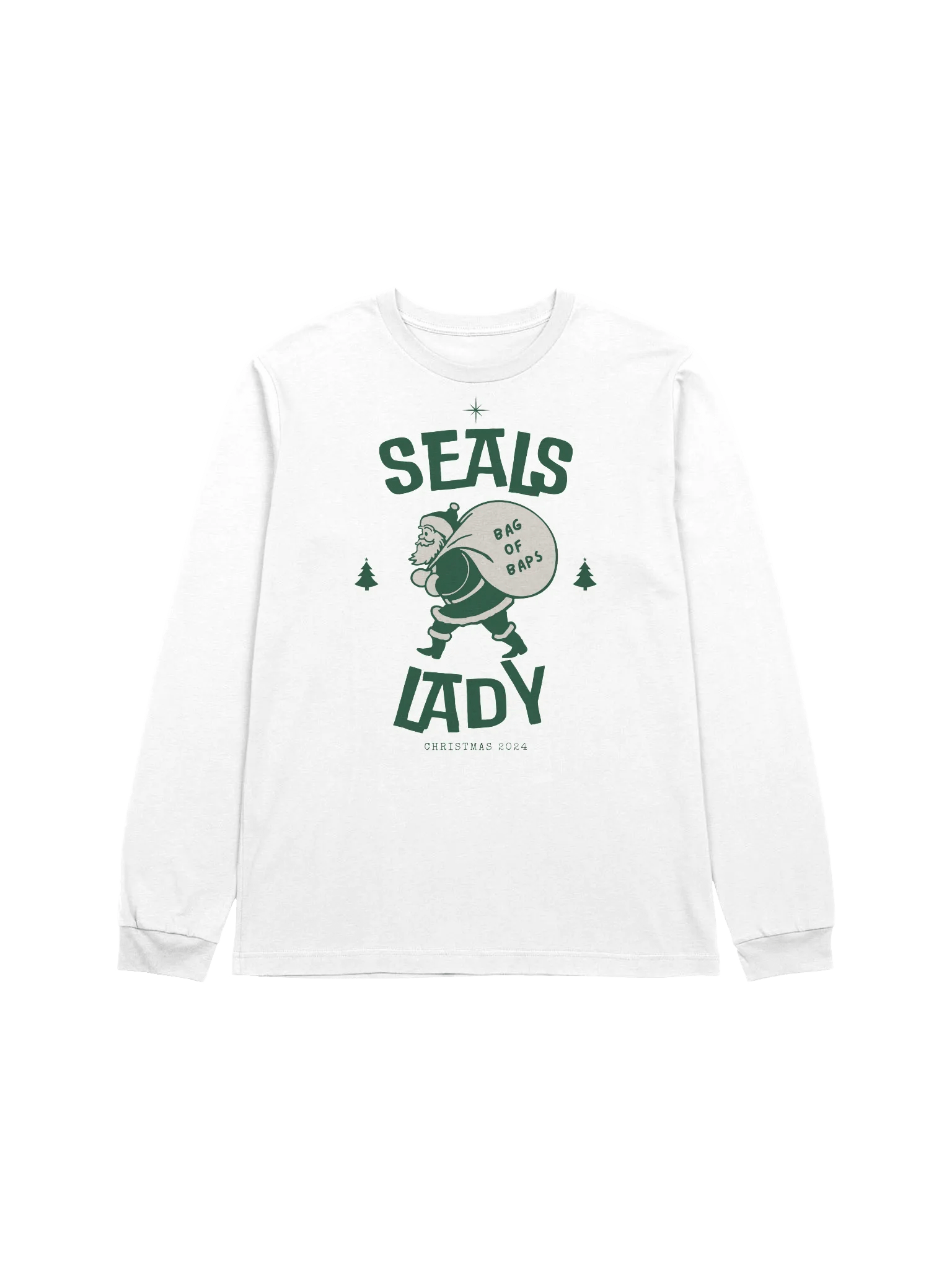 Santa's Bag of Baps - Green - Long Sleeve product image (1)