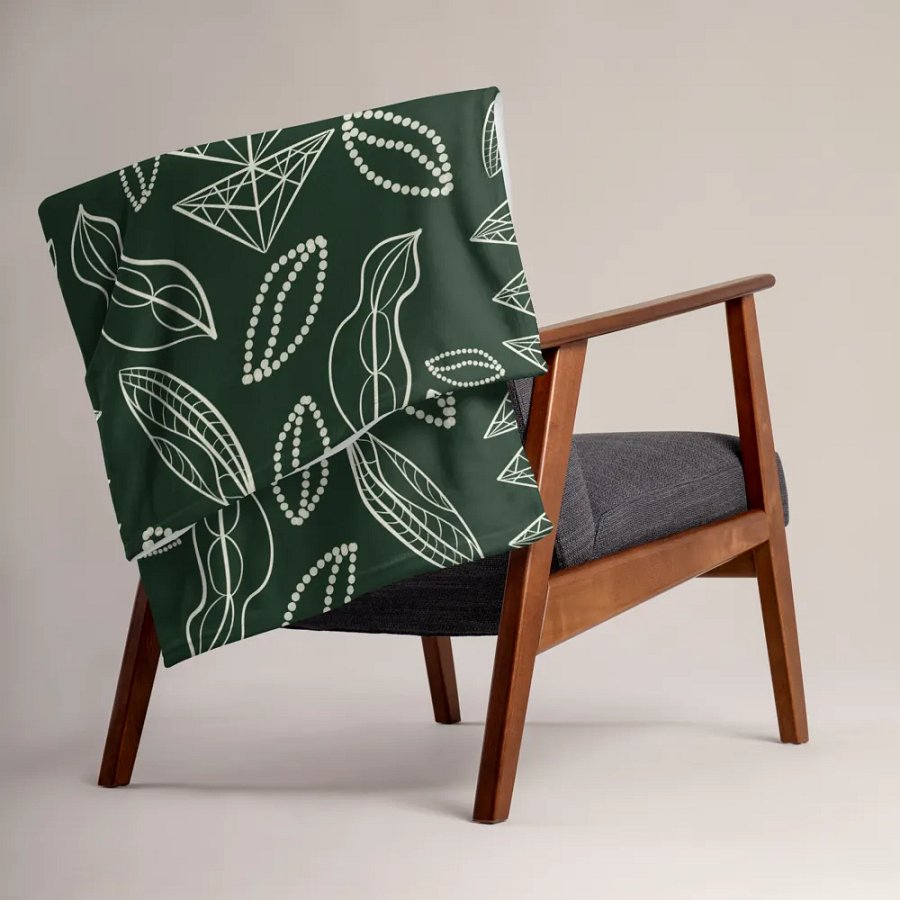 El Yunque Brew Bliss: Abstract Coffee Bean Tribal Pattern product image (15)