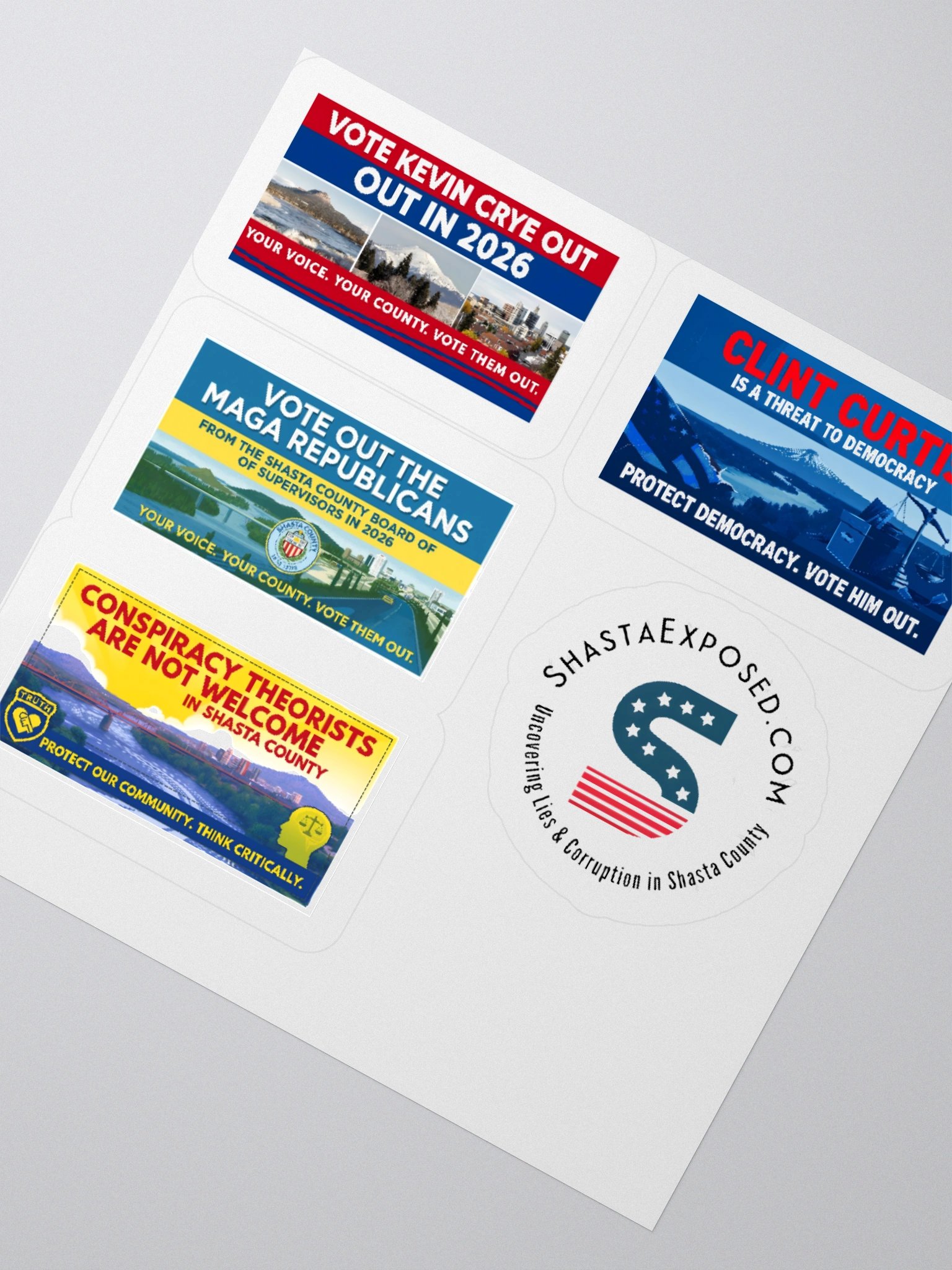 Political Message Kiss Cut Stickers Set product image (5)