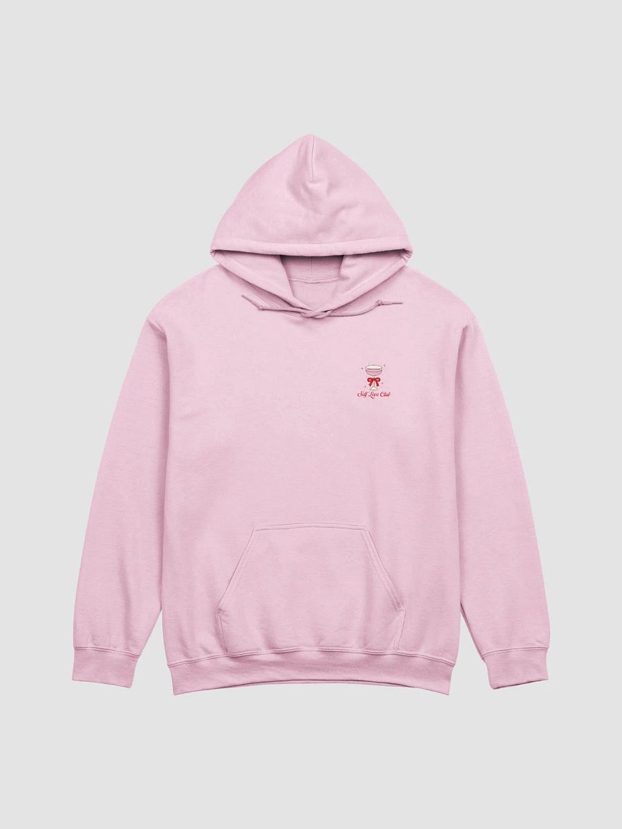 self love club printed hoodie (red lettering) product image (3)