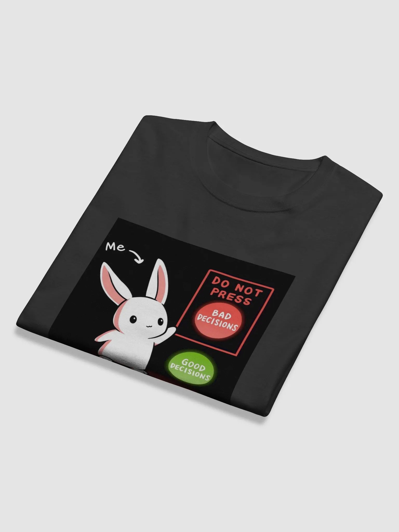 Choosing Bad Decision Cartoon Bunny Long Sleeve Shirt product image (11)