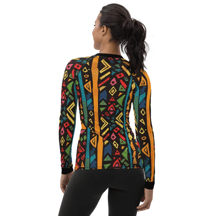 Tribal Waves: All-Over Print Women's Rash Guard product image (2)