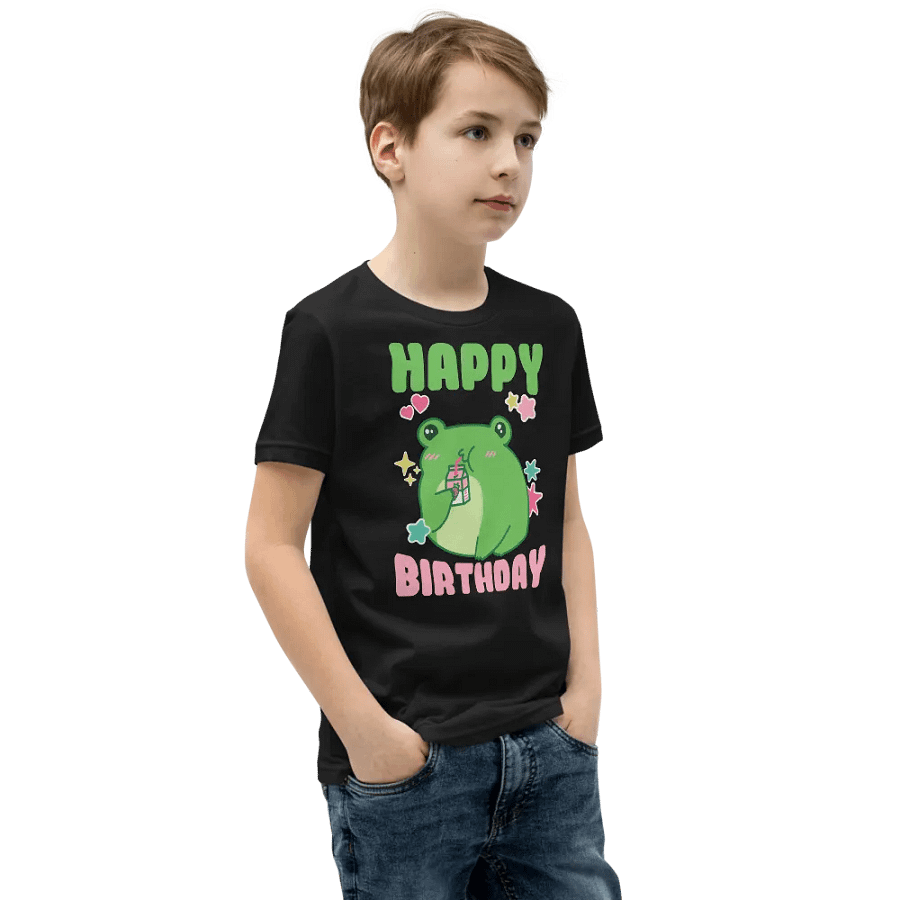 Happy Birthday (Cute Frog) T-Shirt For Kids product image (6)