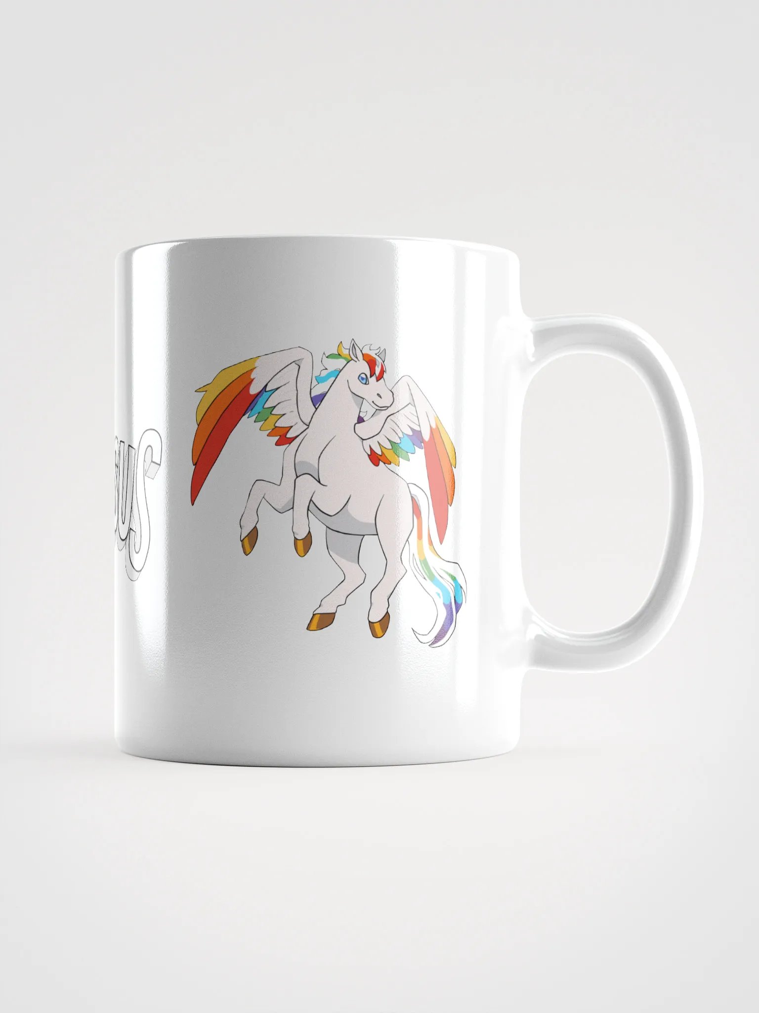 Dual Pegasus on White Mug product image (3)