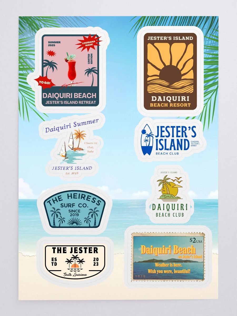 JESTER'S ISLAND STICKER SET product image (3)