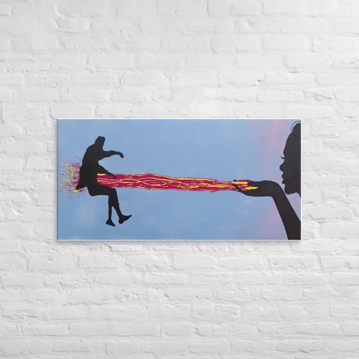 Sent with a Kiss - Canvas Print product image (2)
