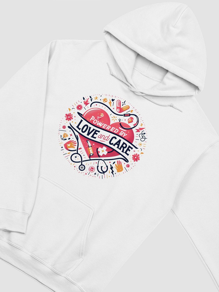 love and care heart shape design hoodie product image (31)