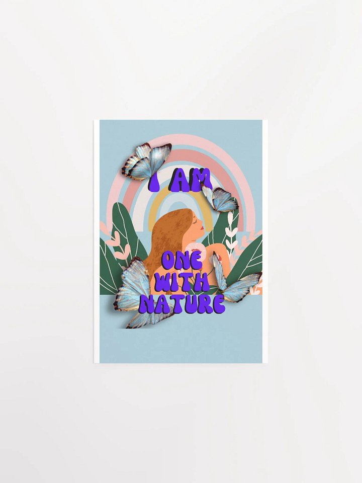 I am one with nature - Affirmation Poster product image (1)