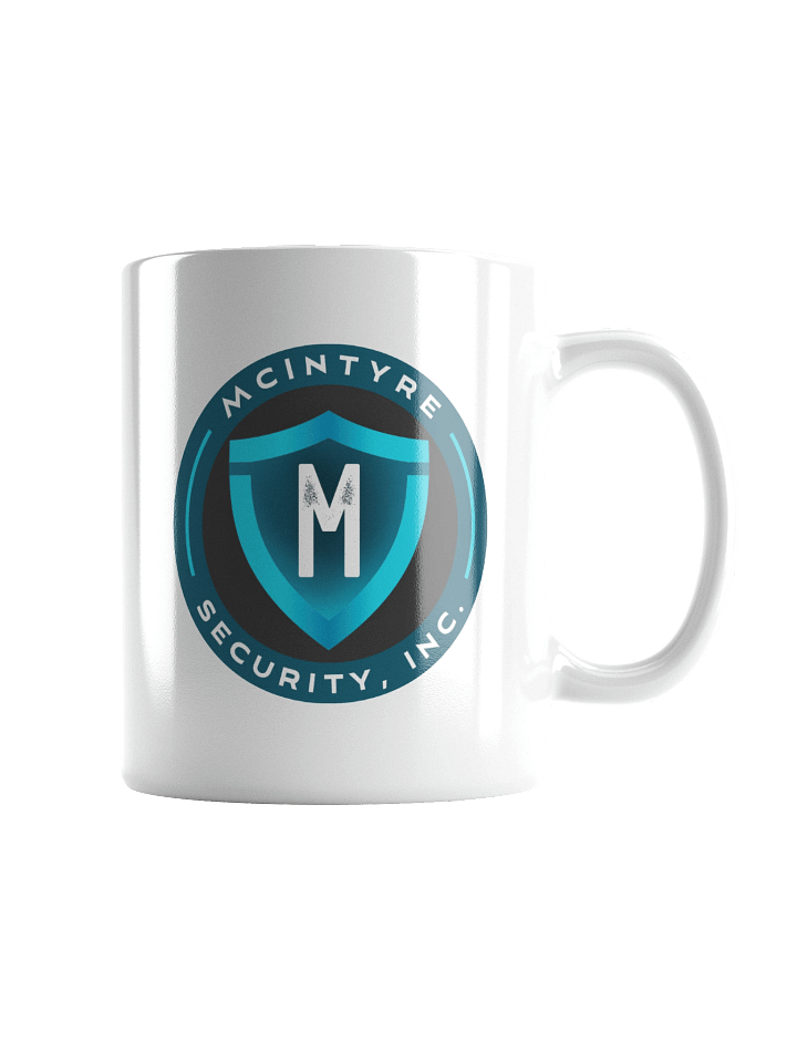 White Ceramic Mug - McIntyre Security Inc logo product image (2)