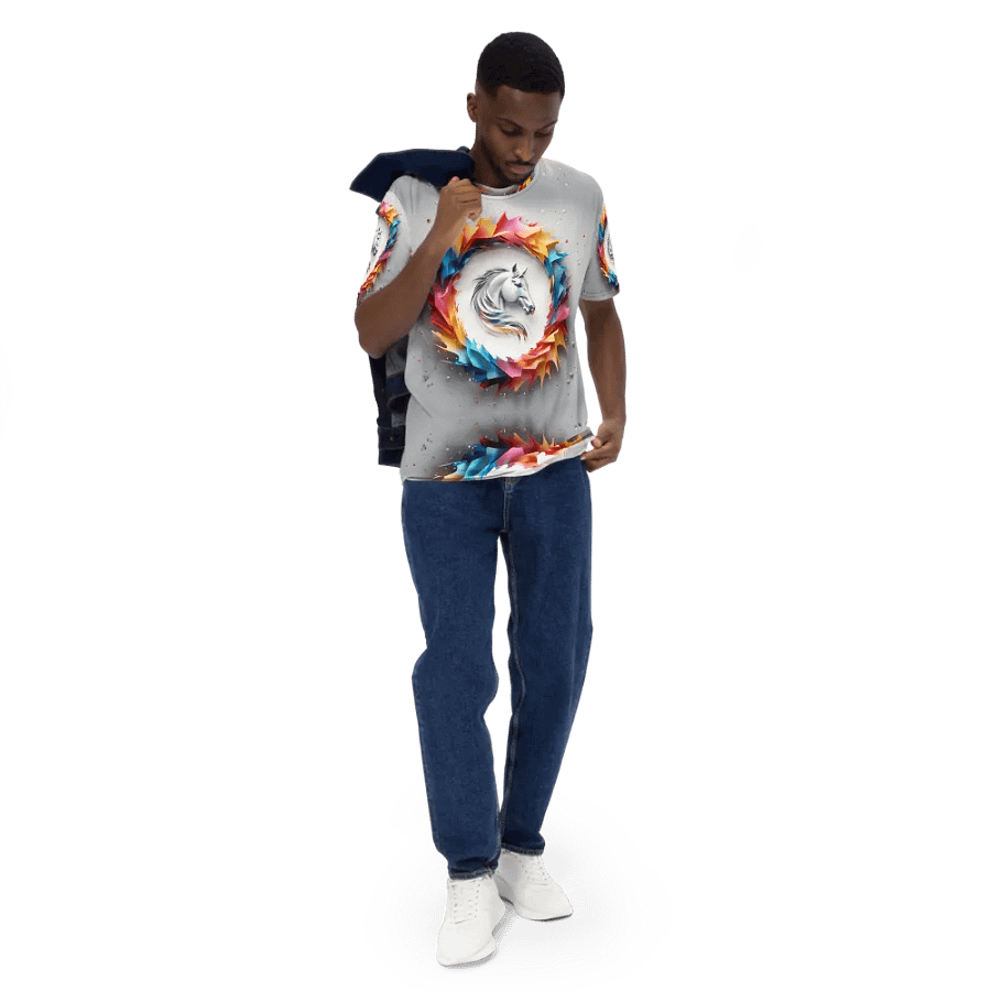 Vibrant Horse T shirt product image (5)