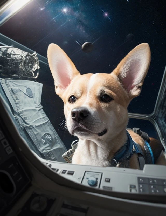 the space dog wallpaper product image (1)