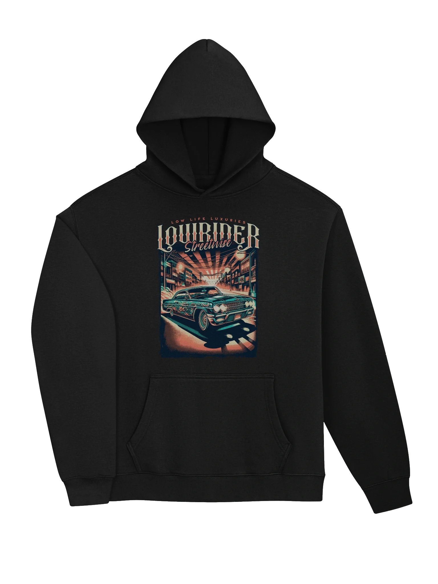 Stylish Retro Lowrider Hoodie for Streetwear Fashionista product image (3)