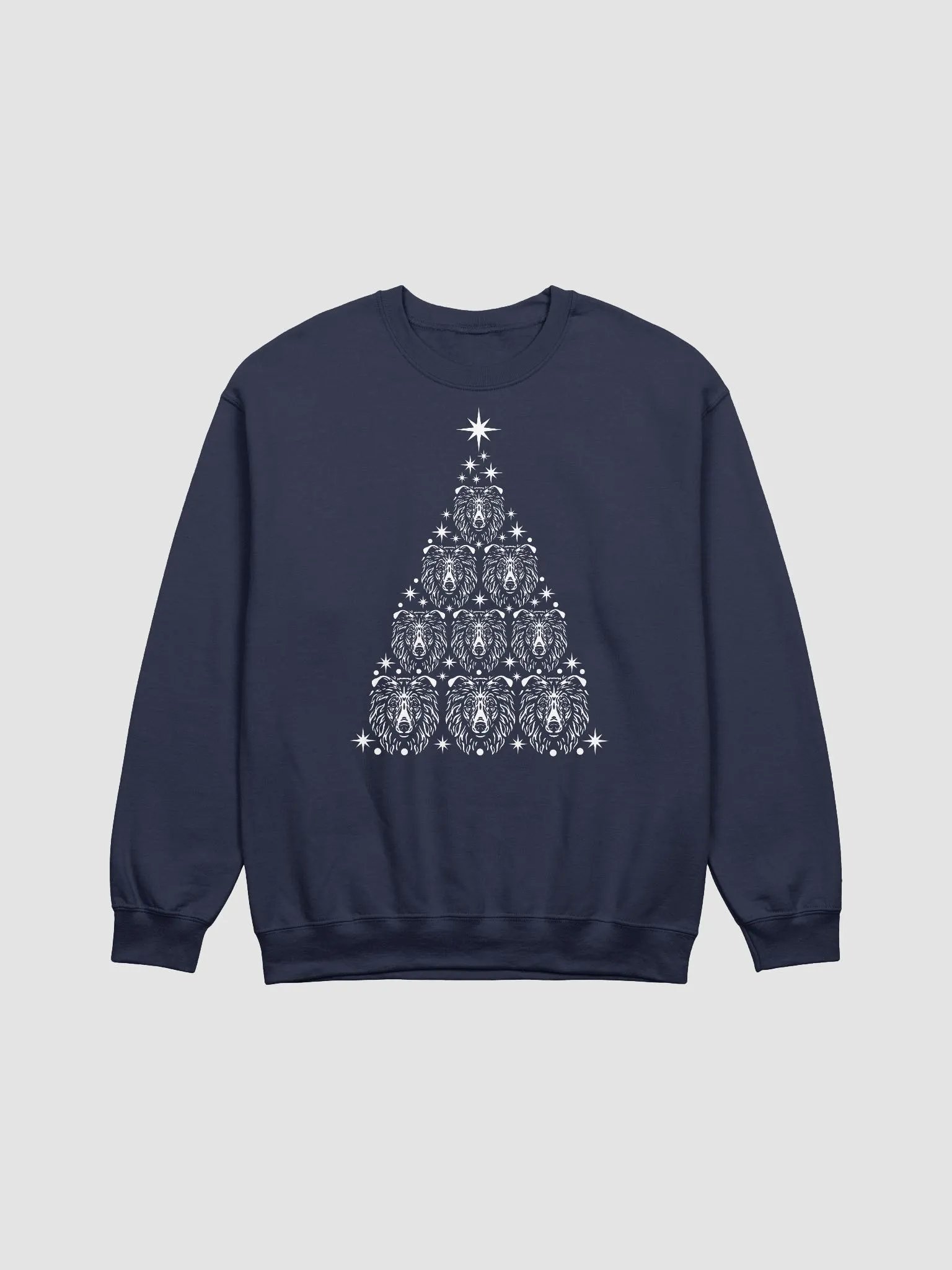 Rough Collie(2) Christmas Tree Sweatshirt Design for Collie Paw-rents product image (18)