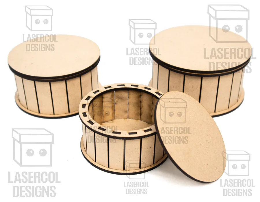 Boxes Set 7 (5 sizes) - Laser Cut Files product image (7)