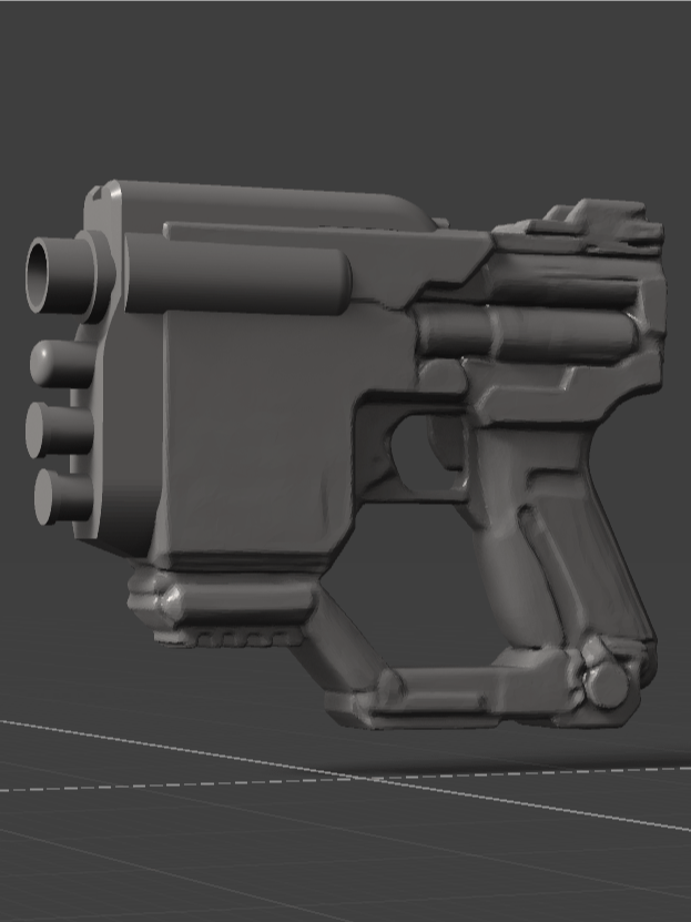Sci-Fi Laser Gun STL File | Two Versions + File for Extra Ammo | Cos-Play product image (1)
