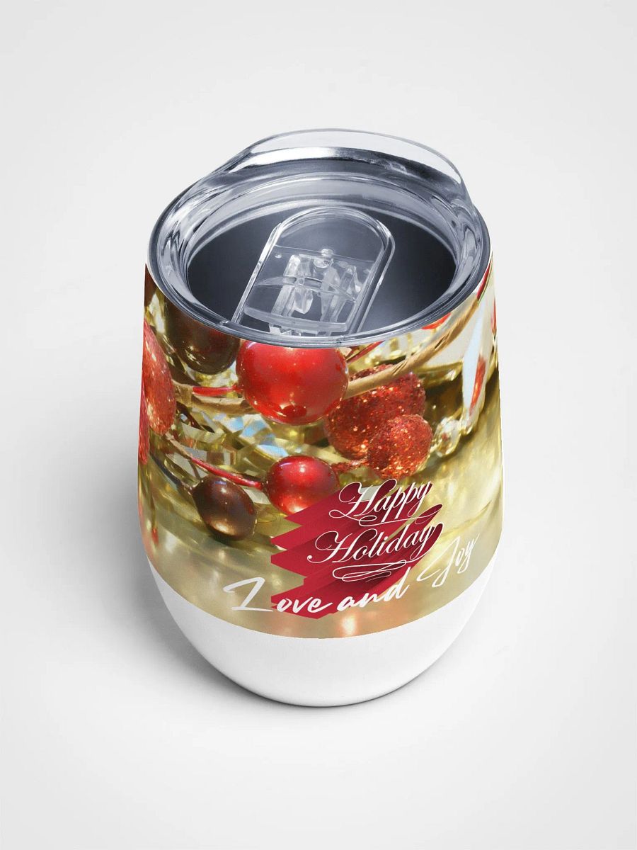 Festive Holiday Wine Tumbler for moms dads friends colleagues product image (4)
