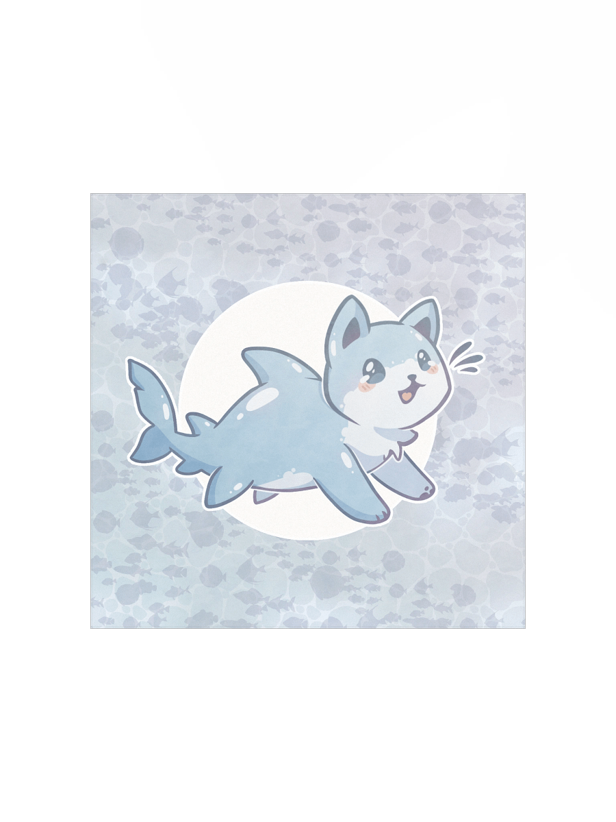 CATSHARK - White shark - Matte Paper Poster product image (1)