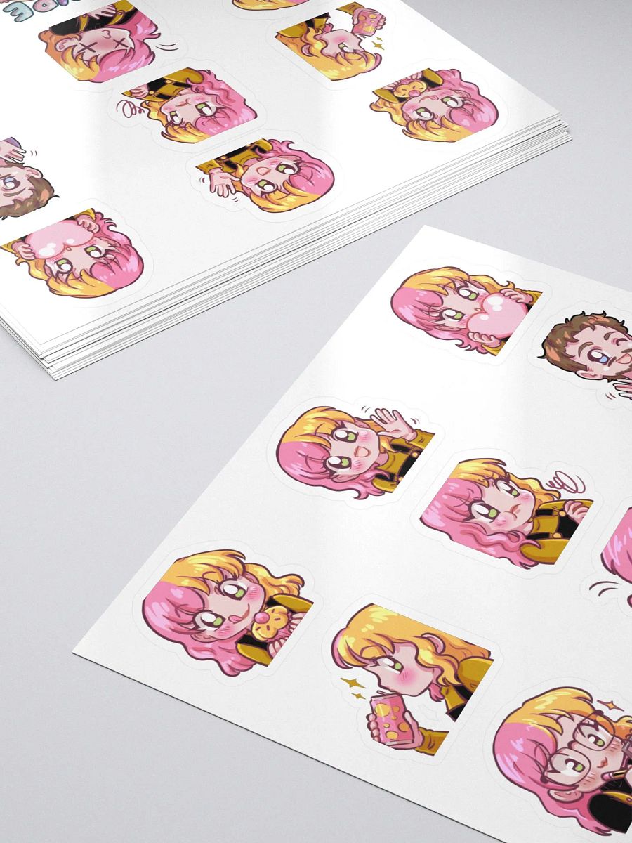 Emote Sticker Sheet - Option 1 (All emotes) product image (5)